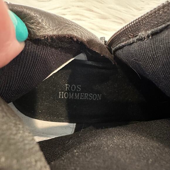 Ros Hommerson Over The Knee High Leather Boot Horsebit Flat Riding Boots, Brown - Picture 7 of 7